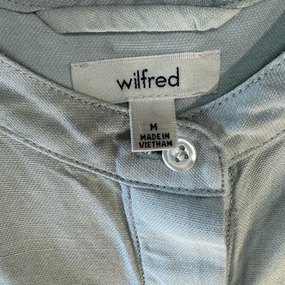 Wilfred Button Up Gray Blue Dress Womens Size Medium - Picture 2 of 11